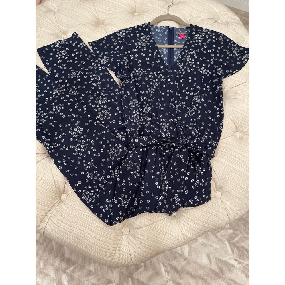 New Vince Camuto Flutter Sleeve and Belted Jumpsuit